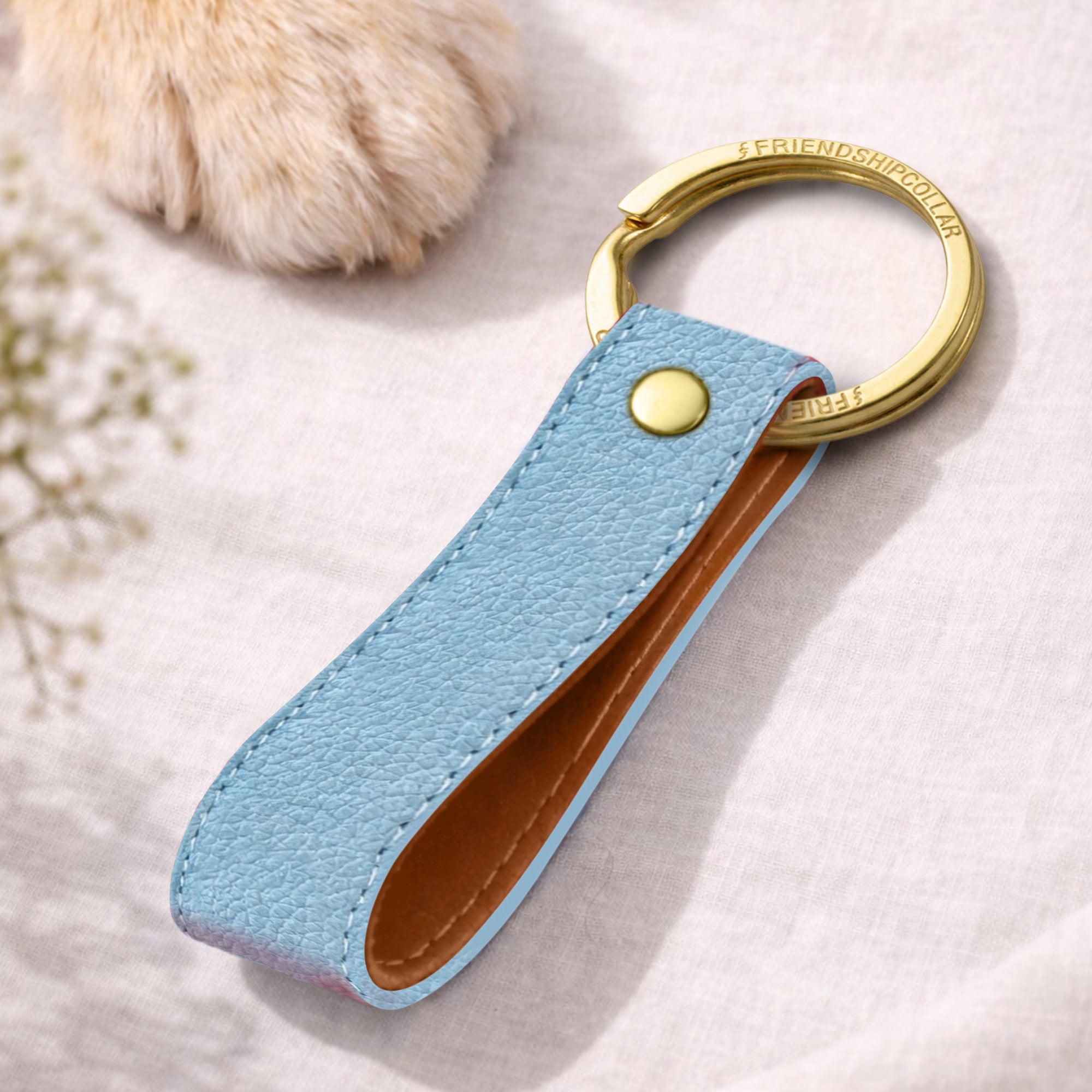Aqua Blue Keyring