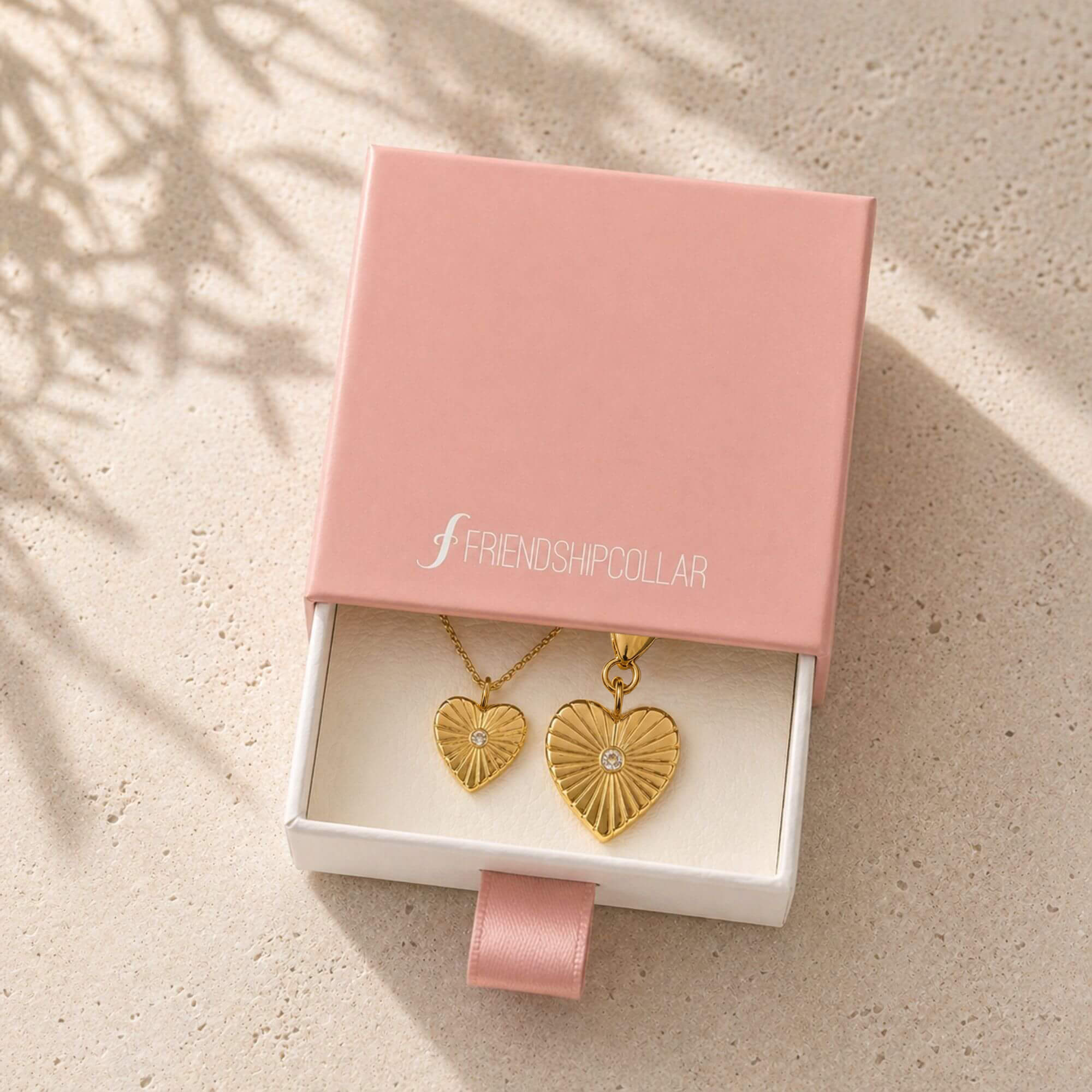 Heart Burst Bond - Necklace and Charm Set