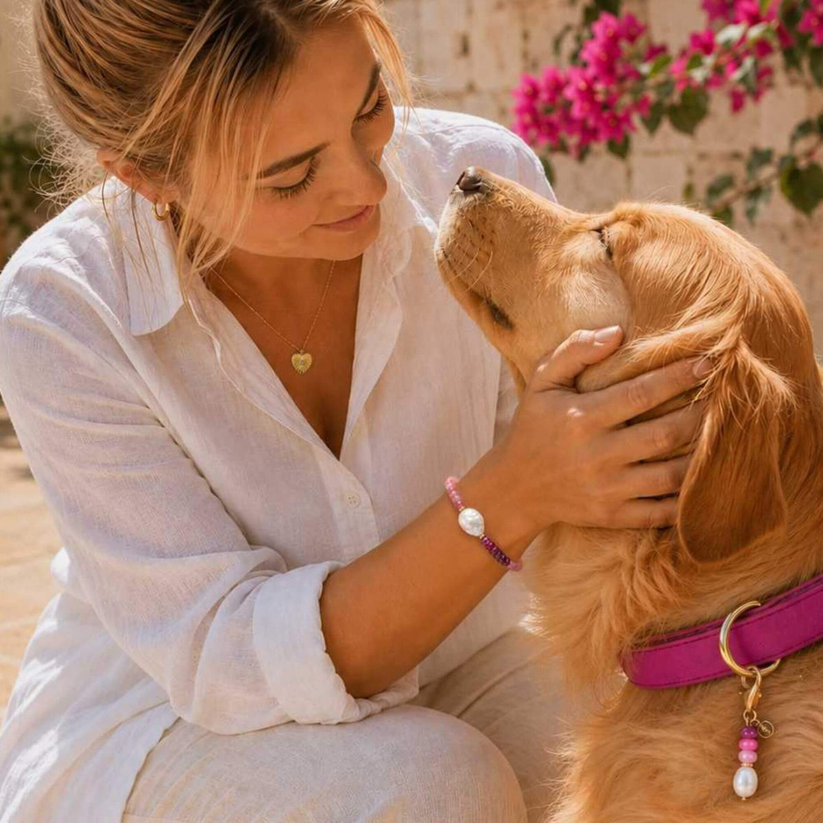 Positano Pearl Set - Bracelet & Charm