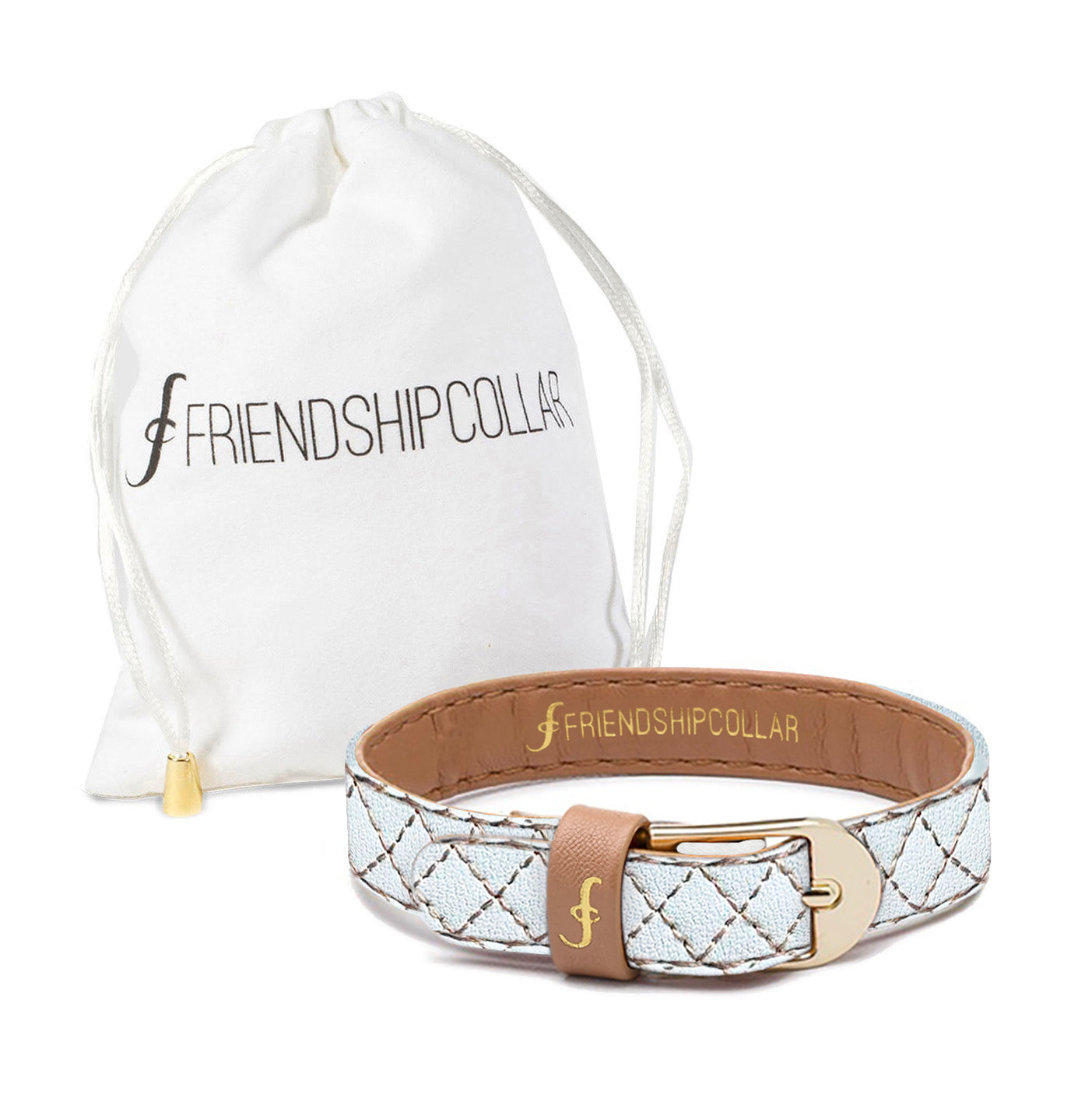 Extra Bracelet for Quilted Blanc