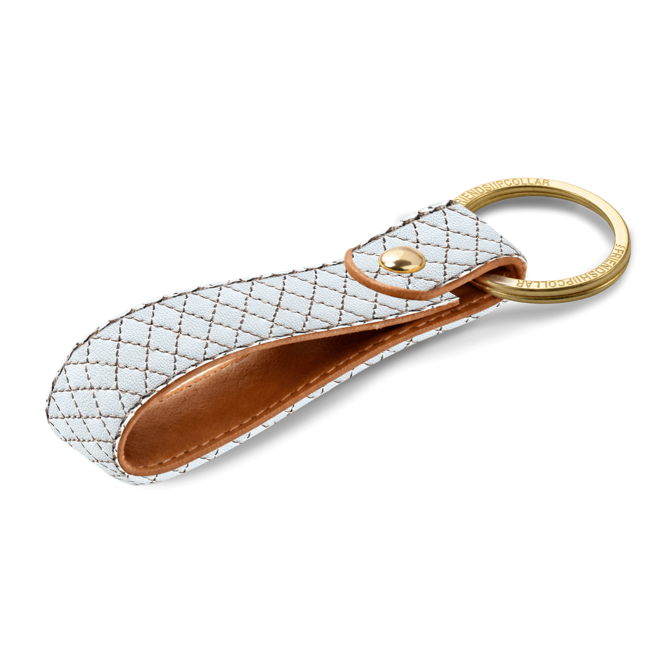 Quilted Classic - Blanc Keyring