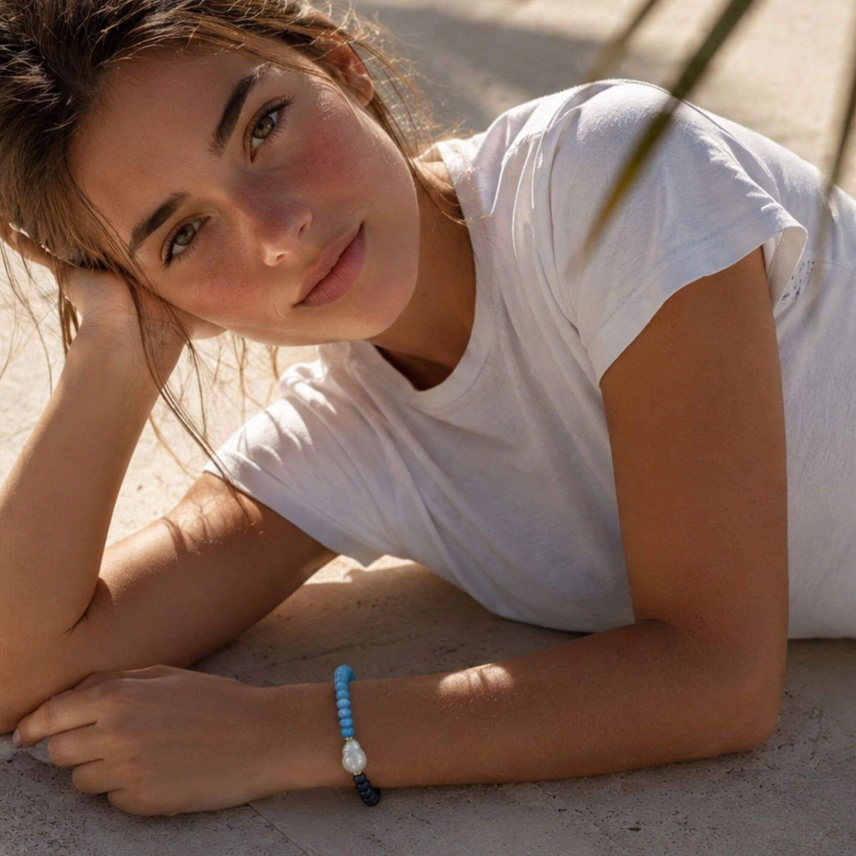 Santorini Pearl Set - Bracelet & Charm