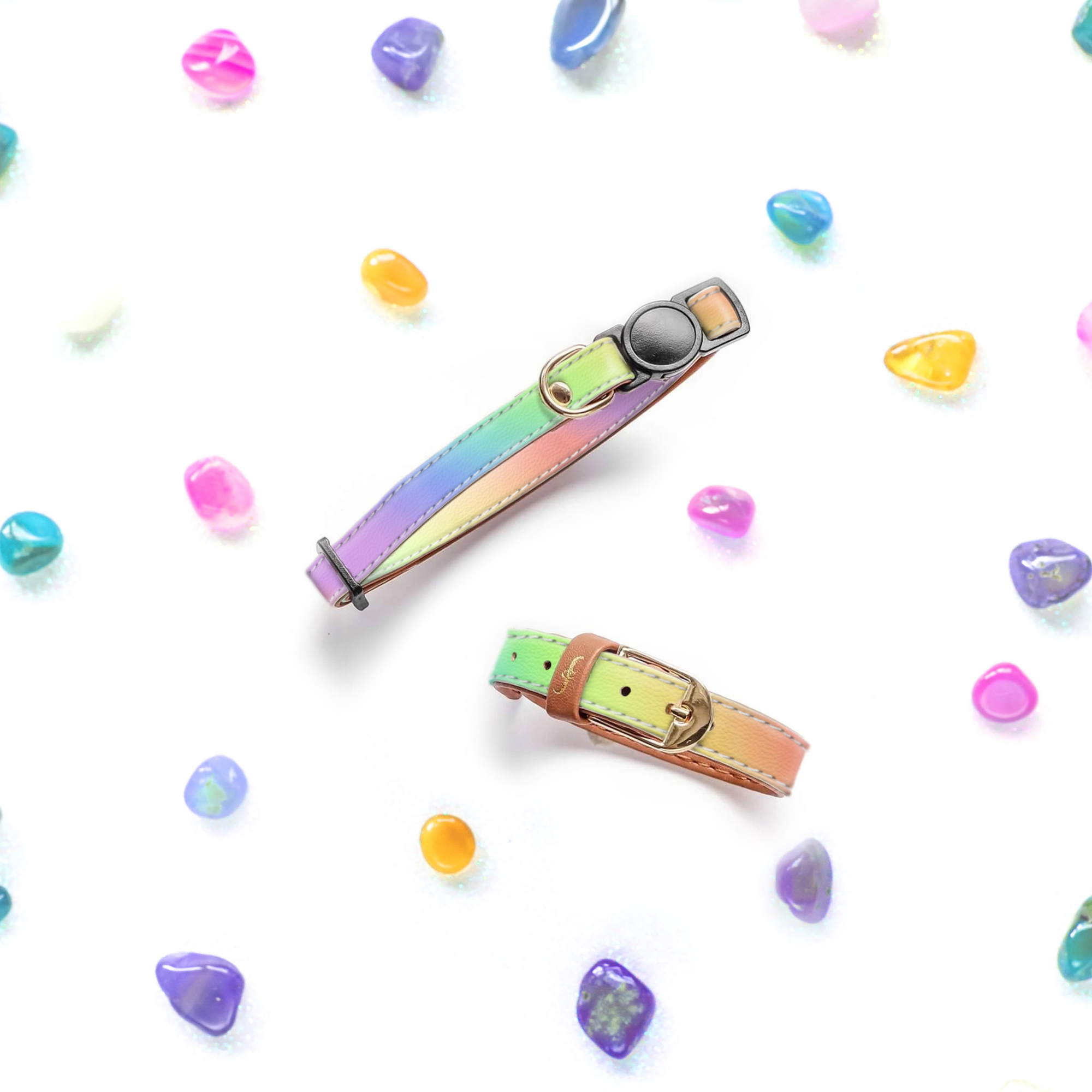 Chasing Rainbows - Cat Collar