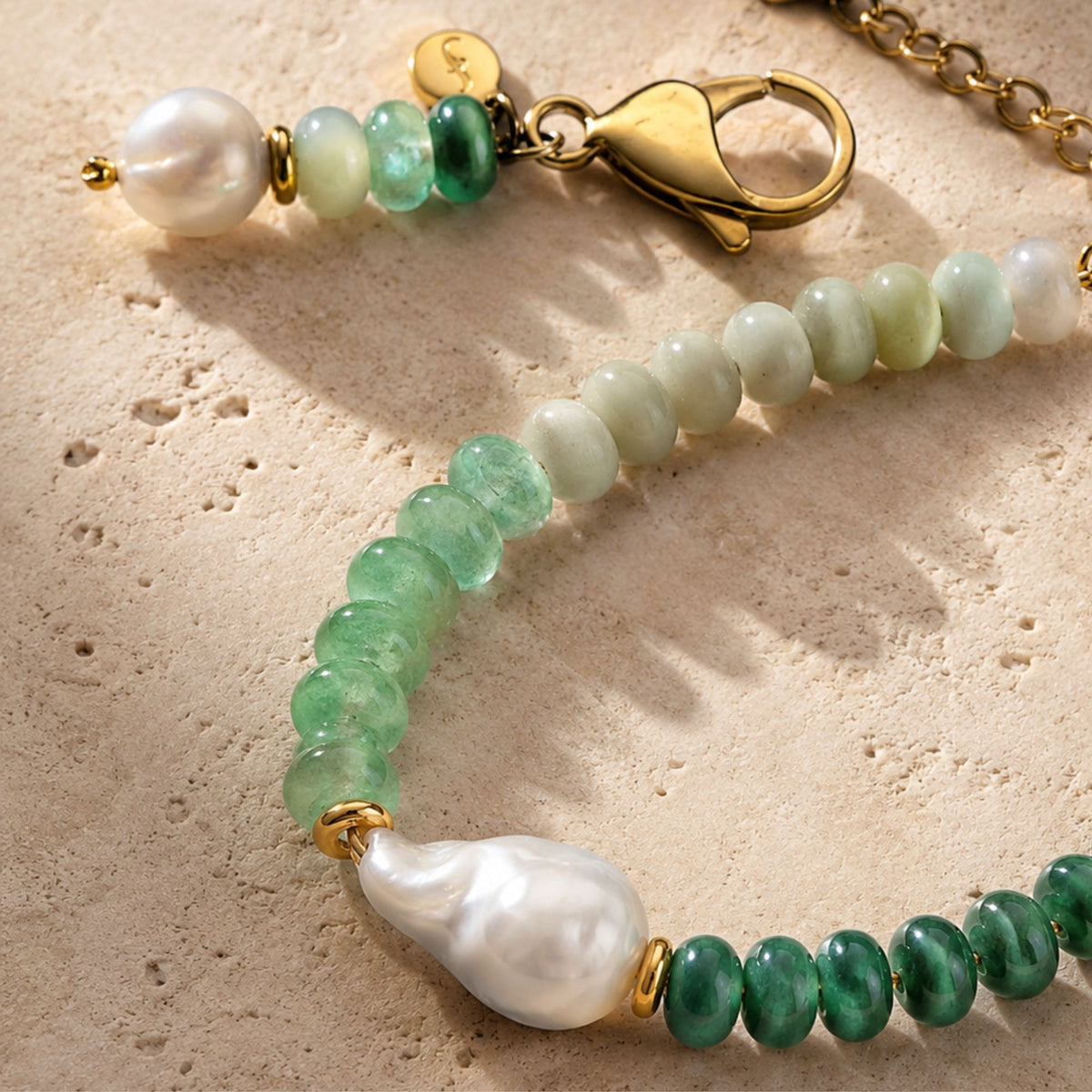 Capri Pearl Set - Bracelet & Charm