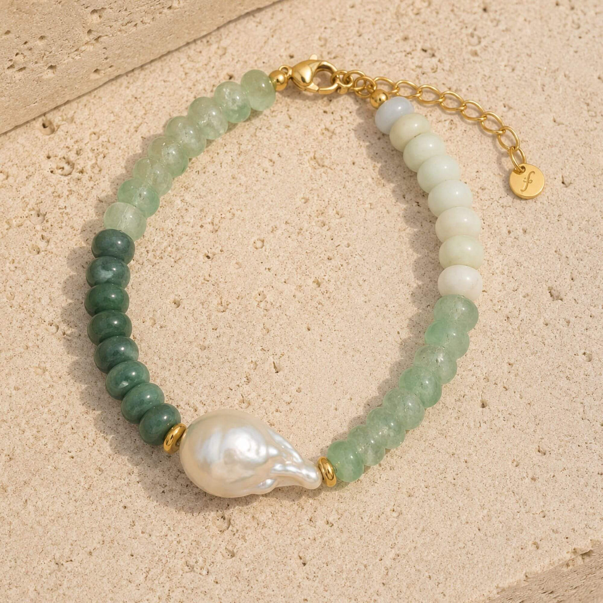 Capri Pearl Set - Bracelet & Charm