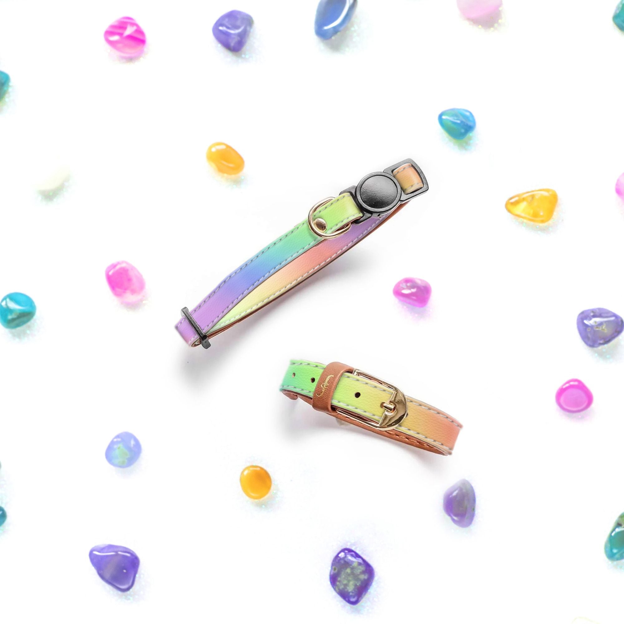 Chasing Rainbows - Cat Collar