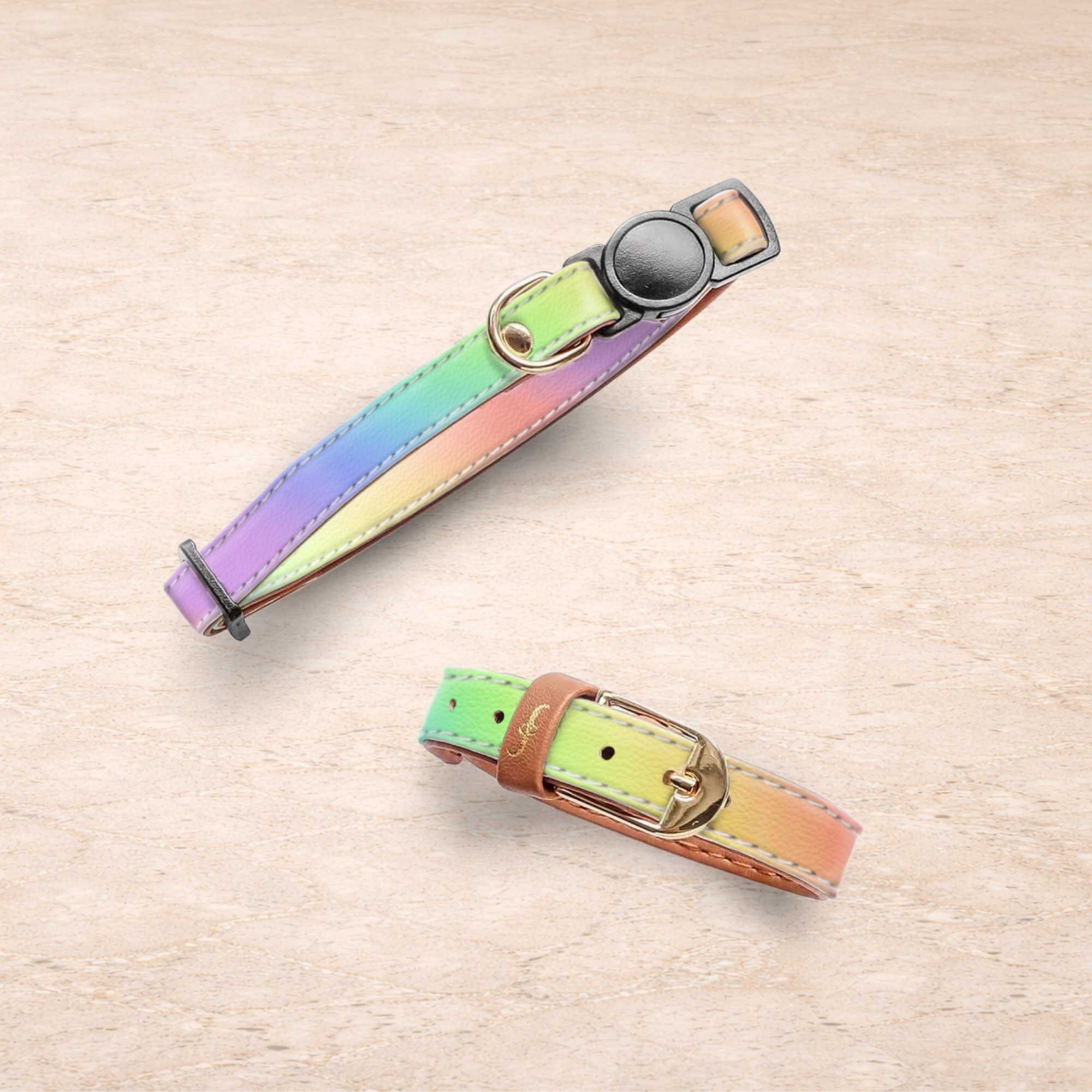Chasing Rainbows - Cat Collar
