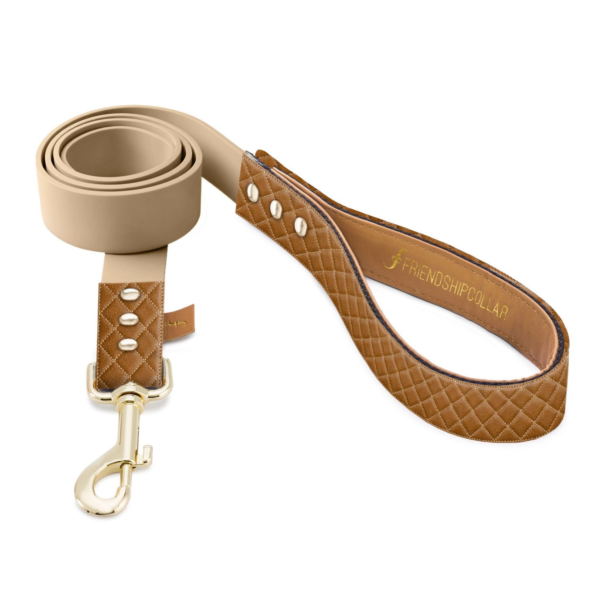 Quilted Classic - Cognac - 5ft Leash
