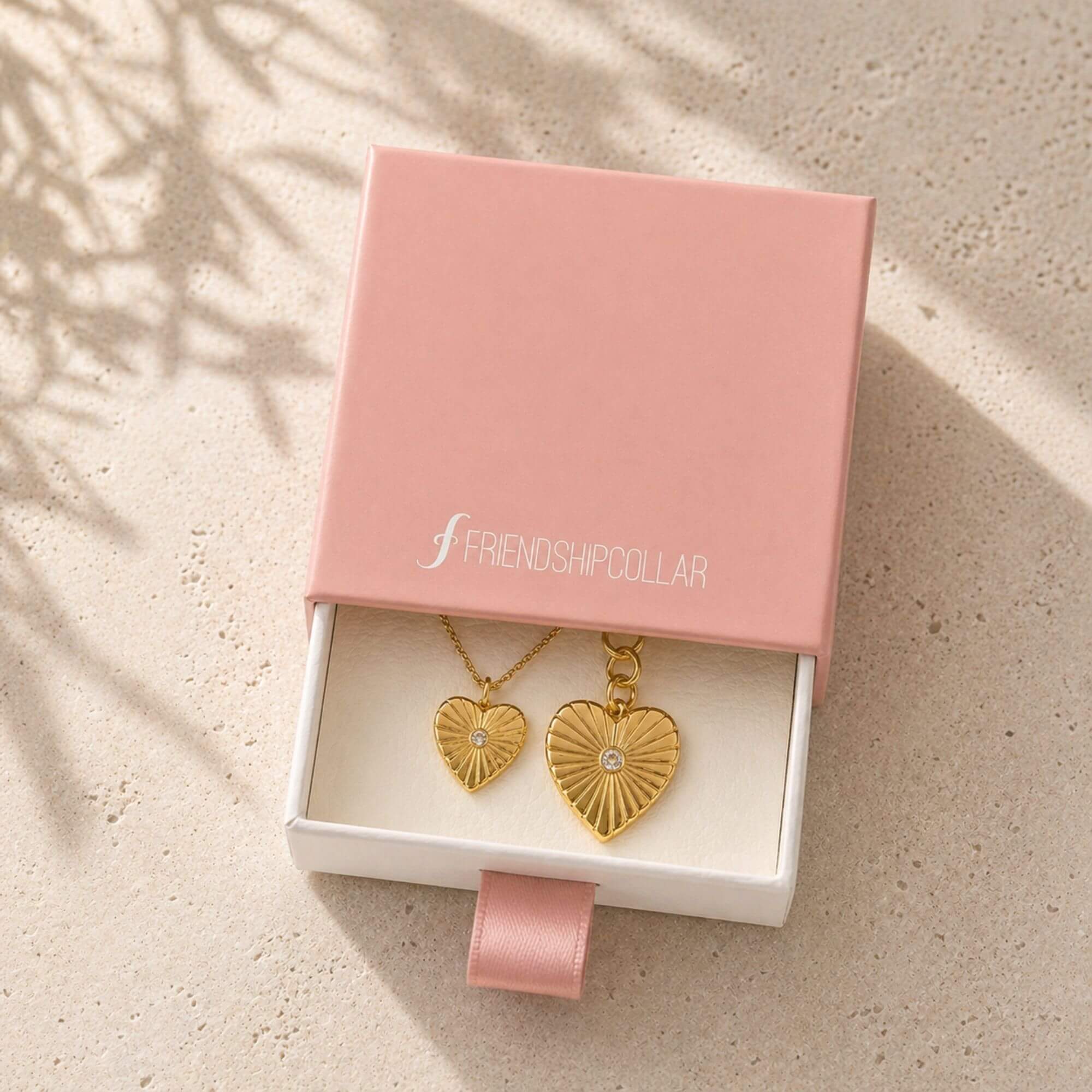 Heart Burst Bond - Necklace and Charm Set