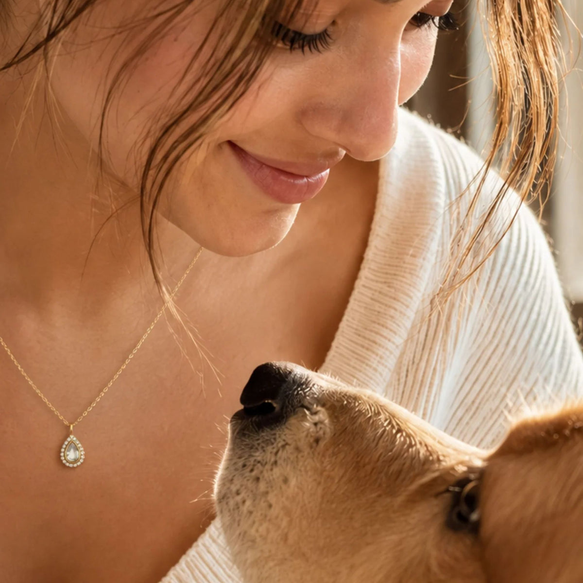 Teardrop - Necklace and Charm Set