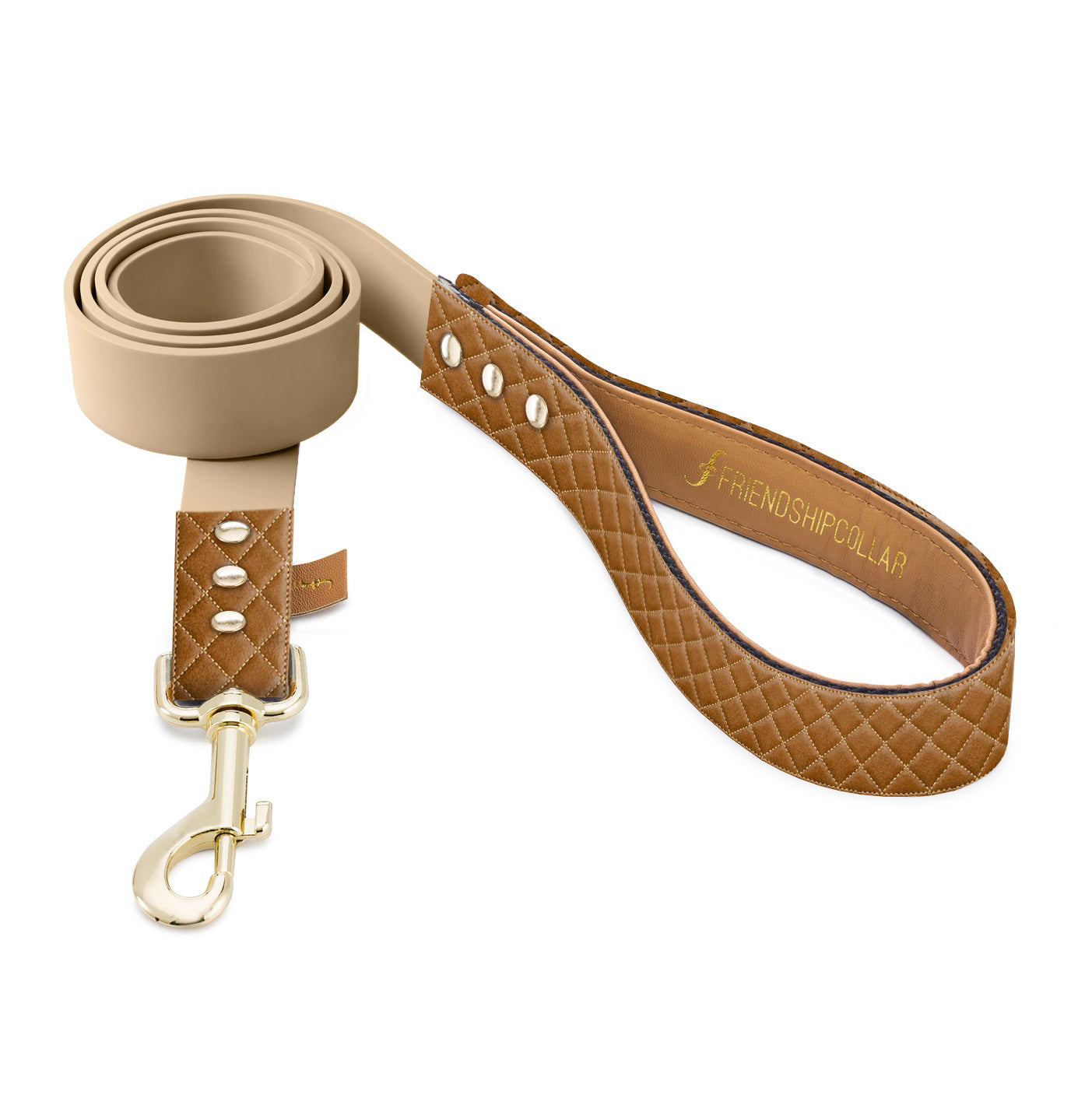 Quilted Classic - Cognac - 5ft Leash