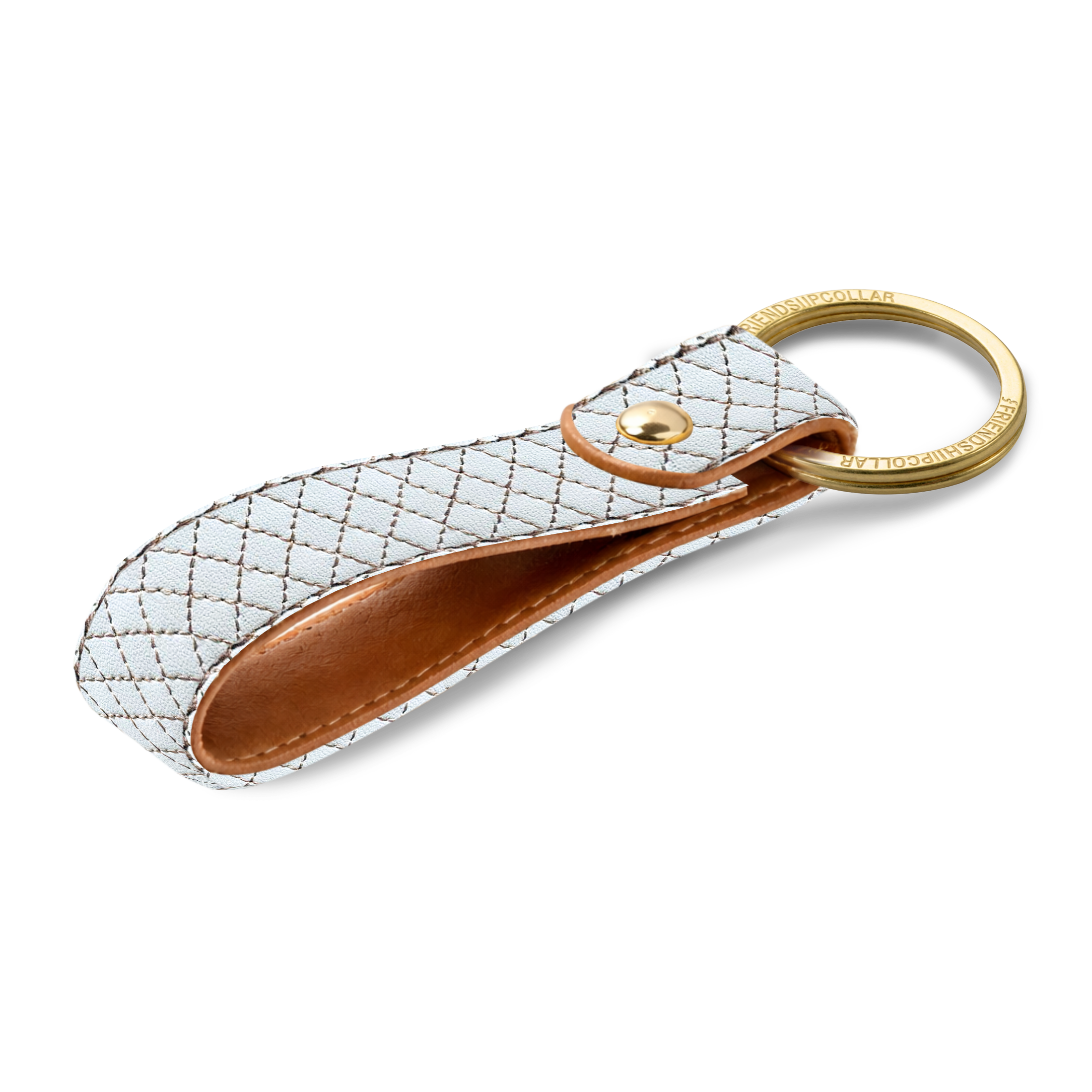 Quilted Classic - Blanc Keyring