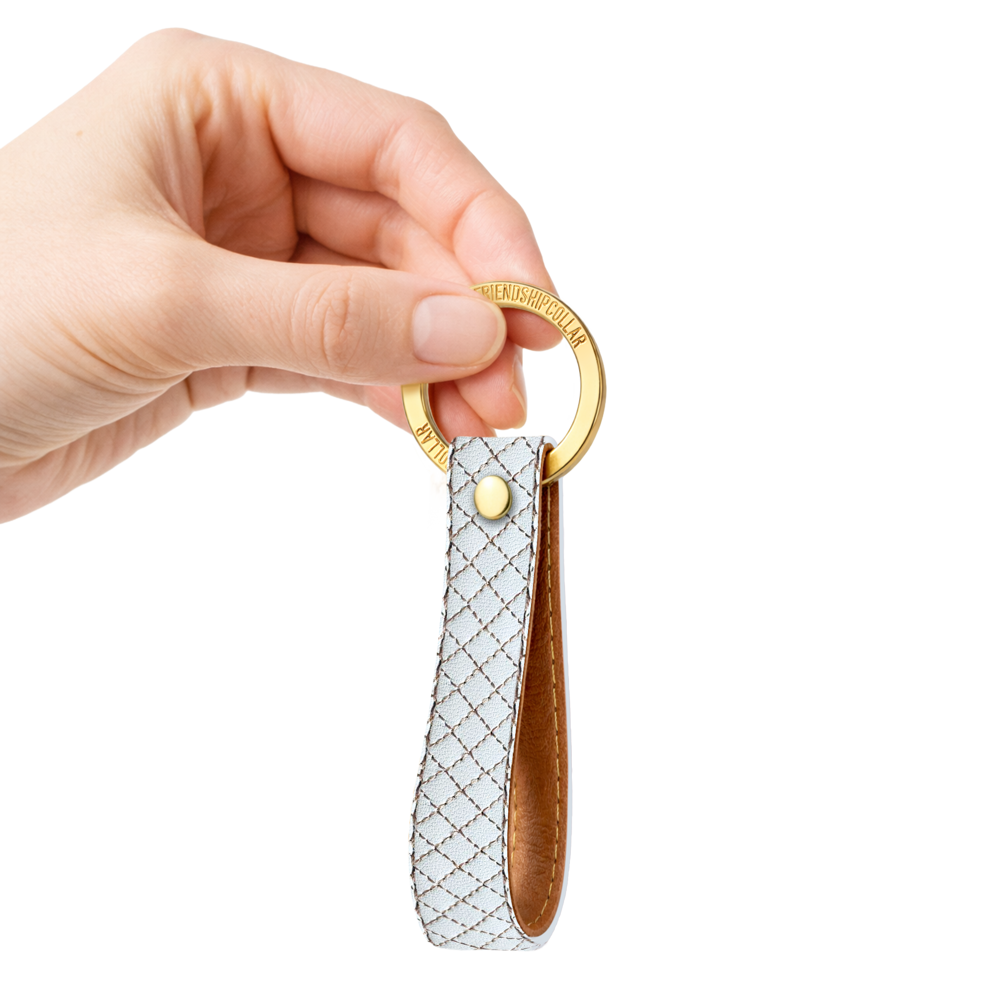 Quilted Classic - Blanc Keyring