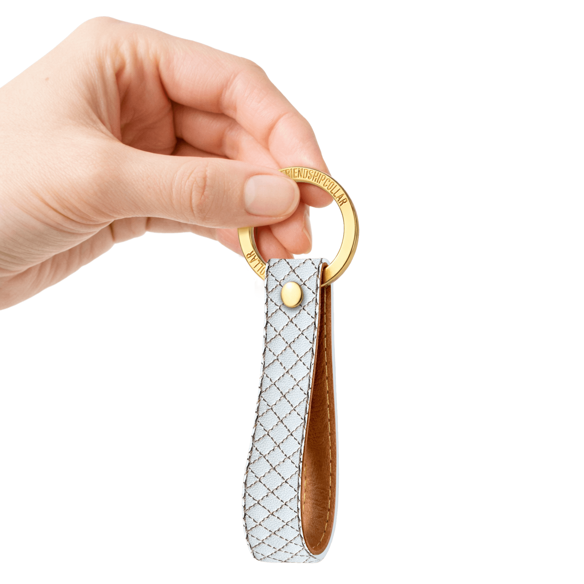 Quilted Classic - Blanc Keyring