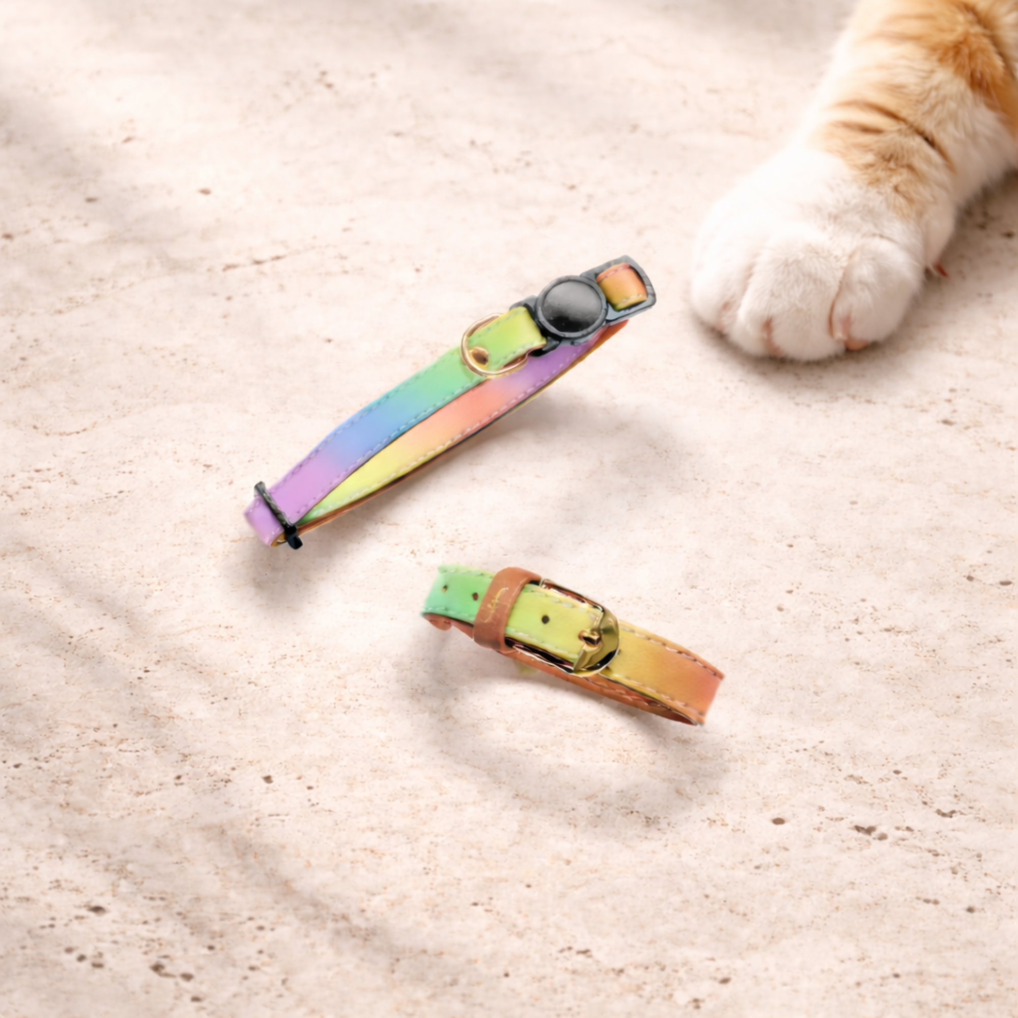 Chasing Rainbows - Cat Collar
