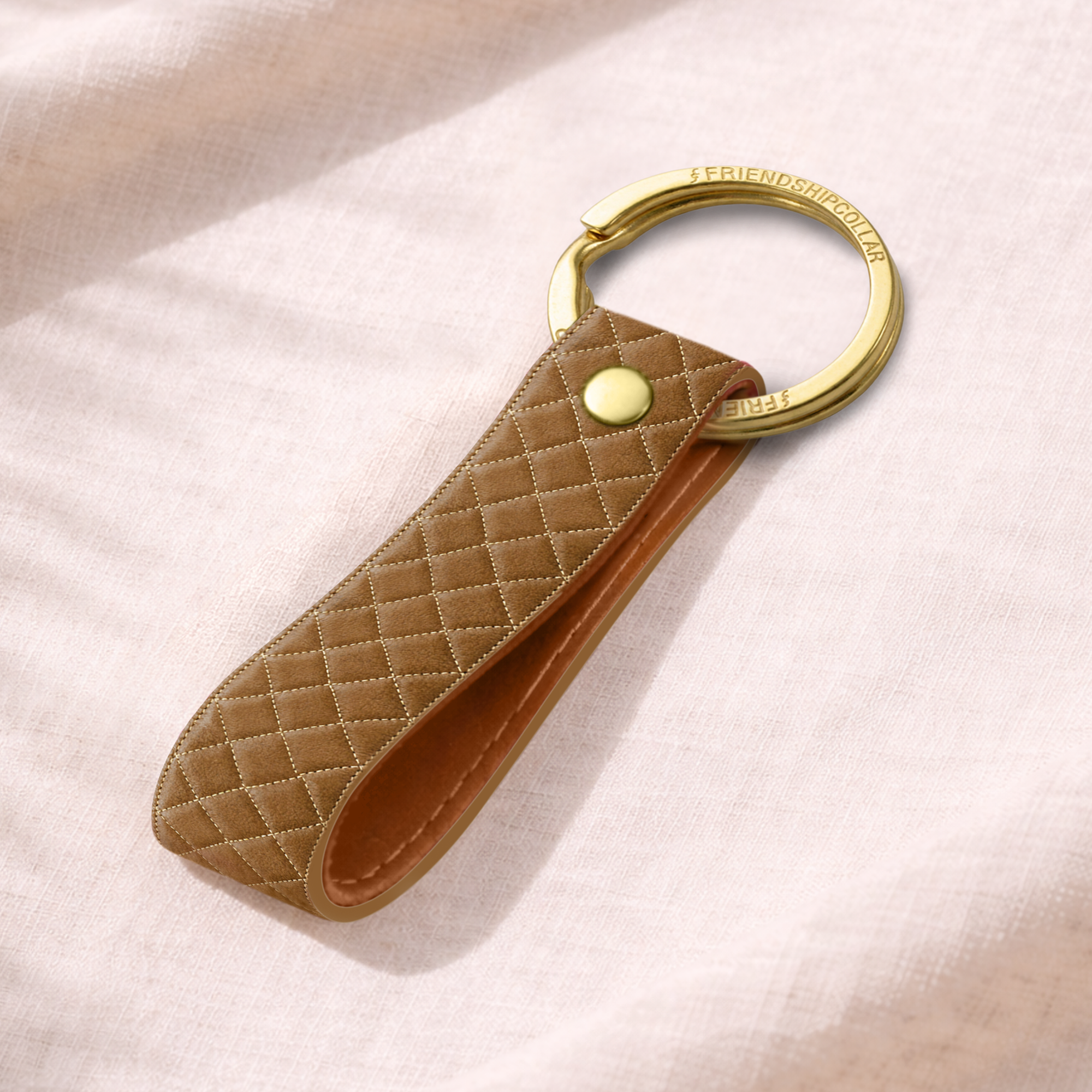 Quilted Classic - Congac Keyring